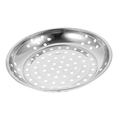 ZUNOXAZ Bandeja de Vapor Acero Inoxidable Perforada para Cocina Saludable Ligera y para Cocción al Vapor de Verduras Mariscos y Dumplings
