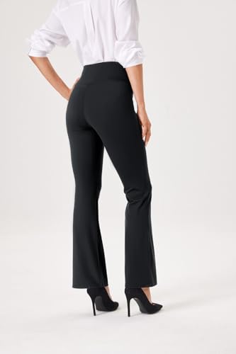 TOPYOGAS Womens Bootcut Crossover High Waisted Dress Pants Work Pants Business Office Casual Slacks with Pockets4