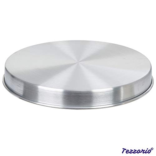 Tezzorio Aluminum Round Cake Pan, 16" X 2" Smooth-Sided Layer Cake Pan, Professional Bakeware #TOP3