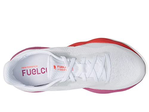 New Balance Women's FuelCell Shift Tr V1 Cross Trainer, White/Magenta Pop/Electric Red, 7