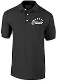 5-Star Rideshare Driver Polo Shirt, 100% Cotton, Reflective Logo Uber, Lyft Black