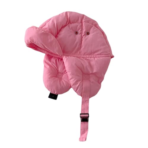 2024 Kids Earflap Hat Down Cotton Winter Warm Bonnet Caps Windproof Headgear for Warmth and Comfort in Cold Weather