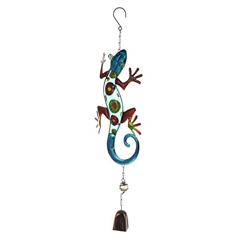 Carillon à vent gecko en verre pour sublimer votre patio et votre terrasse