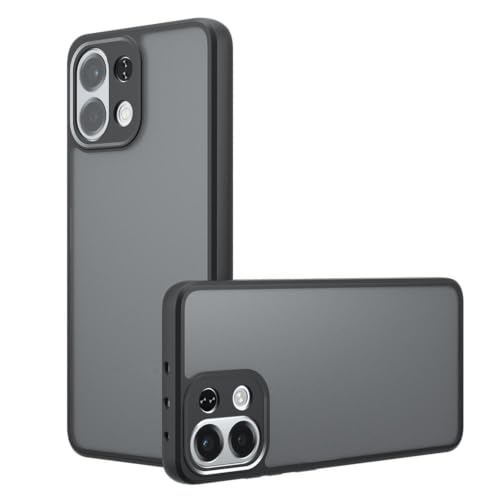 Image of Matte PC + TPU Back Cover Case for Oppo K13 5G, Air Bag Protection, Anti-Fingerprint, Camera Protection, Never Turns Yellow, Micro Arc Edge, Black