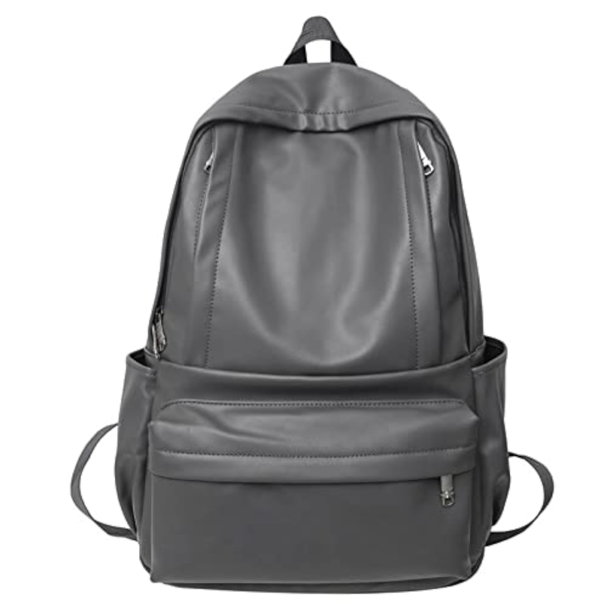 Men's Large Capacity Leather Travel Backpack Toiletry Bag
