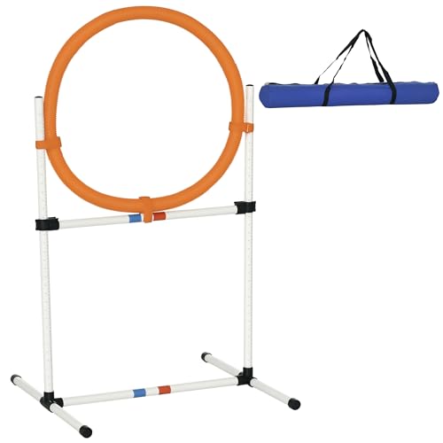 PawHut Dog Training Set Jump Track for Agility Training Pet Porta...