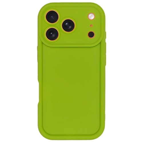 Image of Puxicu Slim Case for iPhone 17 Pro, Enhanced Camera Protection, Shockproof Skin-Friendly Touch Soft Case Cover for iPhone 17 Pro Phone 6.3 inch, Avocado Green