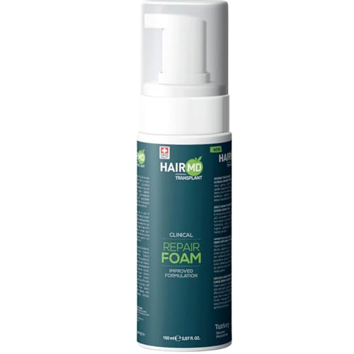 Mousse Réparation Cheveux HairMD pour calmer la peau sensible et hydrater après greffe