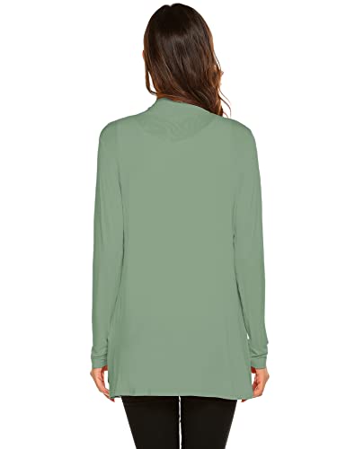 Image of Newchoice Womens Casual Lightweight Long Sleeve Cardigan Soft Drape Open Front Fall Dusters (S-3XL)