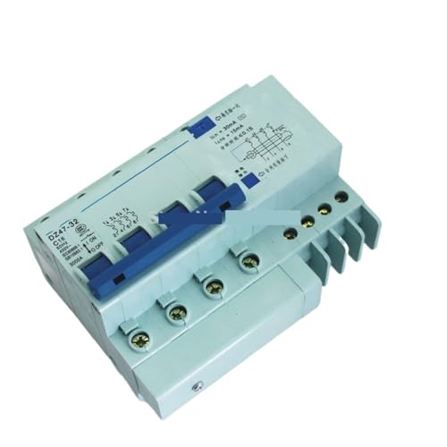 DZ47LE 4P 16A 400V disyuntor de corriente residual para protección de fugas