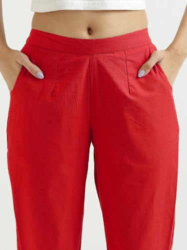 Image of Chiraiyaa Women Cotton Trouser Pant - Versatile Regular Fit for Office, School, and Casual Wear | Pack of 2