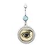 Anillo anatómico del vientre del ojo anillo del vientre del ojo correcto anillo del vientre del ojo ilustración médica ciencia joyería biología joyería,PU279
