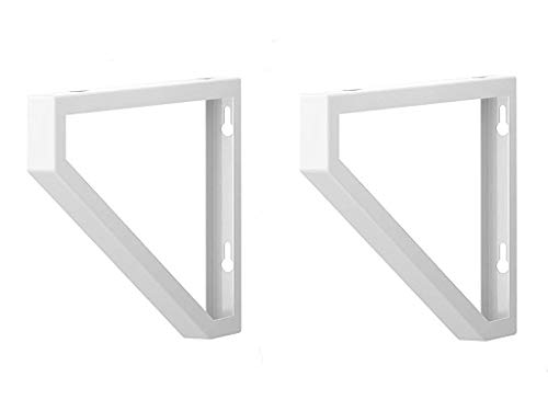 IKEA estante soporte EKBY LERBERG (Set de 2) 11 "de acero con revestimiento de polvo blanco