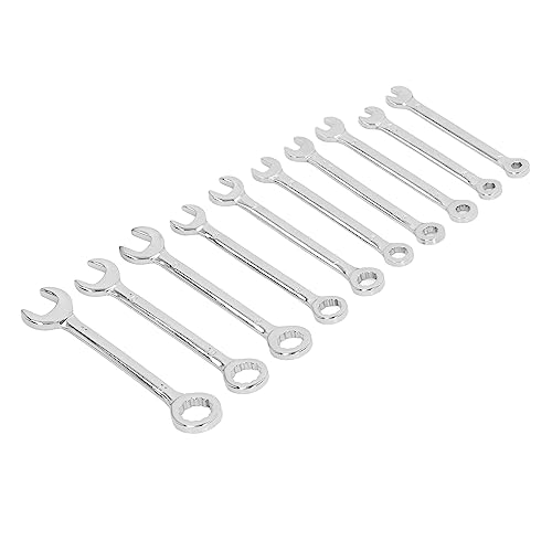 OVAQUIXI 10PC Ratchet Spanner Set - Dual Head Hex/TORX Combination 72-Tooth, Chrome Vanadium Steel 4-11mm (Inc. 4.5/5.5/9mm) - Image 3