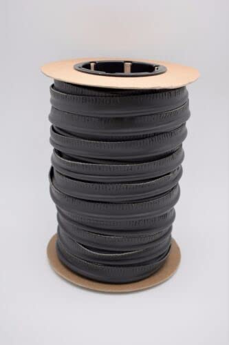 Dark Grey Welt Cord Vinyl Piping Marine Outdoor Edge Trim Fabric (25 Yards) Fabric