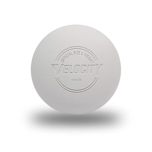 Velocity Practice Lacrosse Balls - 1, 2, 3, 6, 12, 18, 24, 36, 60 and 120 Packs - Official Size and Weight - White
