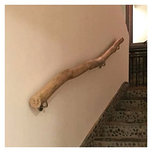 Rampe d'escalier d'intérieur avec motif de branche naturelle et fixation murale de jardin - 5