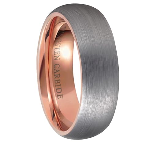 Bague tungstène dôme brossé de 4mm : une alliance élégante et inaltérable pour homme