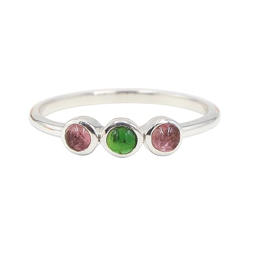 Bague de fiançailles tourmaline argent 925 le cadeau idéal pour elle