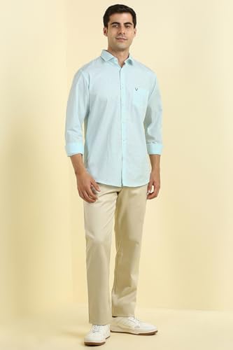 Image of Allen Solly Men Cotton Blend Regular Fit Shirt