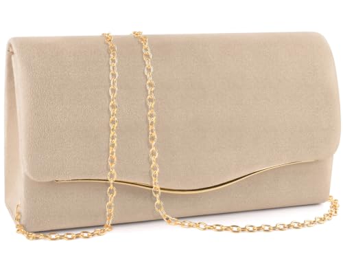 TINDTOP - TINDTOP Clutch Purses for Women Evening Handbags for Formal Wedding Party Cocktail Prom Crossbody Shoulder Envelope Bag (Nude) - Best Deal on Amazon