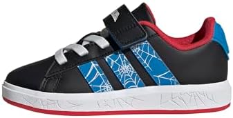 adidas GRAND COURT SPIDERMAN EL K Unisex Ayakkabı Düşük Bilek (Futbol Dışı), Siyah, 39 1/3 - Görsel 1