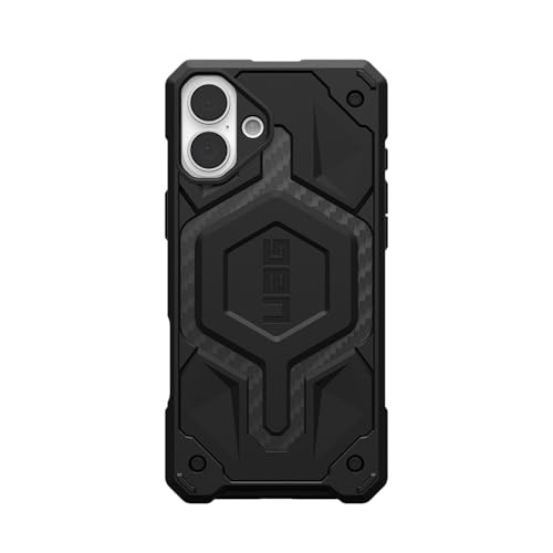 Image of Urban Armor Gear UAG Monarch Pro Magnetic Compatible, Premium Rugged Protective Case /Cover Designed for iPhone 16 (6.1-Inch) (2024), (Military Drop Tested) - Carbon Fiber