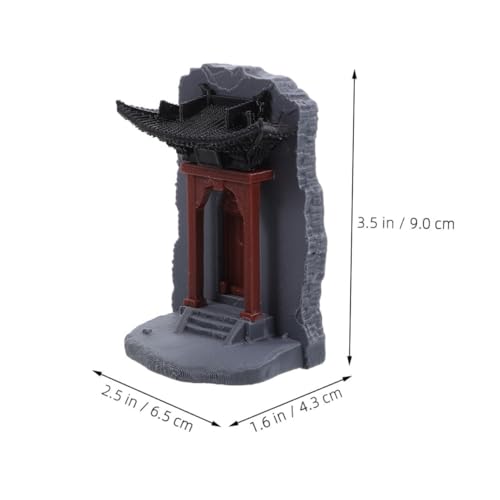 Pagode miniature 9 cm résistante à l'eau pour aquarium zen