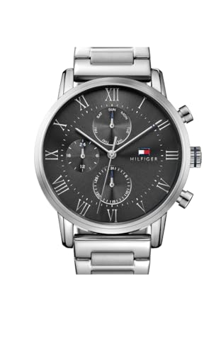 Tommy Hilfiger Multi Zifferblatt Quarz Uhr für Herren mit Edelstahlarmband oder Lederarmband – Bild 2