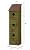 Glitzhome 18''H Large Hanging Birdhouse Three-Tiered Green Distressed Wooden Decorative Bird House with Window Shutters for Outdoor