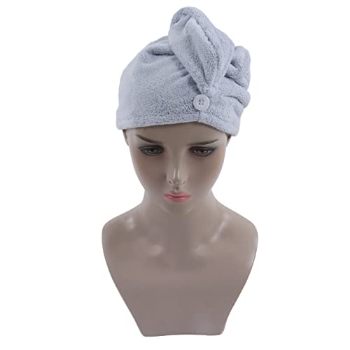 Toalha de cabelo de microfibra, envoltório de cabelo respirável de secagem rápida 65x25 cm para fest