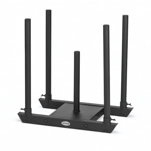 ZIVA Steel Performance Sled, Black, Dual-Sided Push Bars, 2.8L x