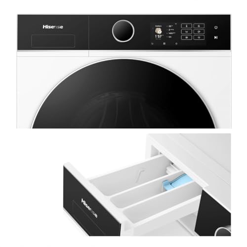 Hisense WD5I8043BWF machine à laver avec sèche linge Pose libre Charge avant D - vue 6