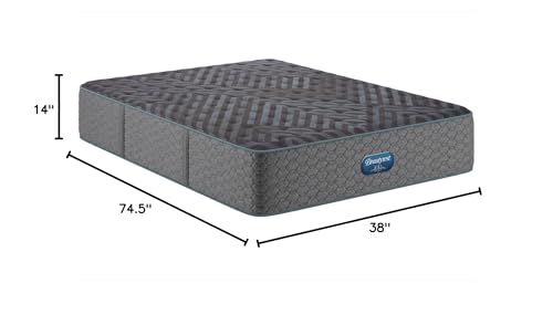 Image of Beautyrest Days End Plush 14 inch Twin Size Mattress | CertiPUR-US certified, 10 Year Limited Warranty, 100-Night Trial, Made in the USA with global components, pressure relief