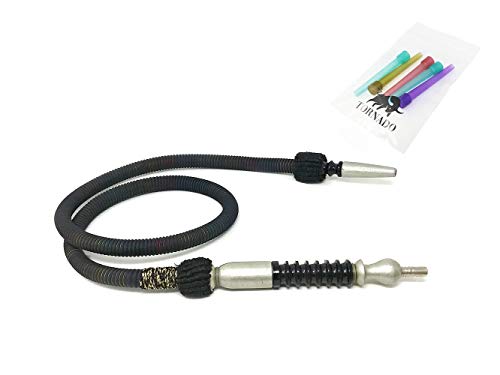 Khalil Mamoon Hookah Hose by Khalil Maamoon Online (Black Rainbow Small)