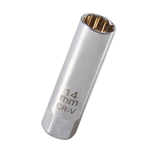 プラグレンチ スパークプラグレンチ ユニバーサルソケット12角 薄壁 差込角3/8(9.5mm) 輸入車等のプラグ交換用 (14mm)
