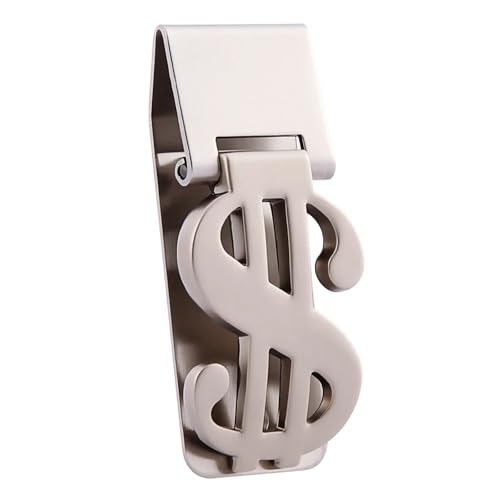 Little World Money Clip 1PCS - Stainless Steel Money Clip for Men, Minimalist Slim Wallet Money Clip Cash Business Card Holder