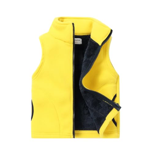 Image of Mud Kingdom Boys Girls Polar Fleece Vest Winter Thick Warm Outerwear Funny Cartoon