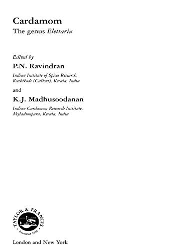 Cardamom: The Genus Elettaria (Medicinal and Aromatic Plants - Industrial Profiles)
