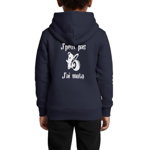 Sweat à capuche enfant premium moto vêtement confortable pour la récréation