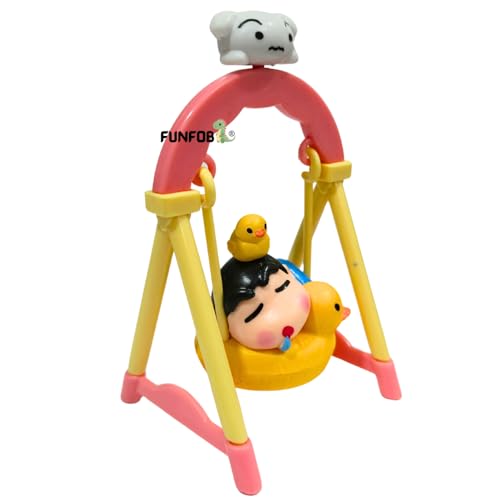 Image of FUNFOB Shinchan Action Figure Height-10cm | Shin chan Figurine Cartoon Figures Toys for Boys & Girls PVC Multicolour | Swing - Sleeping