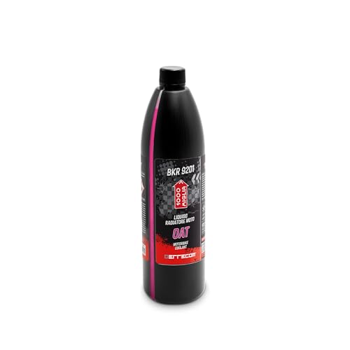 ERRECOM 1000 Miglia BKR 9201 Líquido Radiador Moto Oat -38 °C/+125 °C, anticongelante Listo para Usar con inhibidor orgánico Oat, 1 litro - Rosa