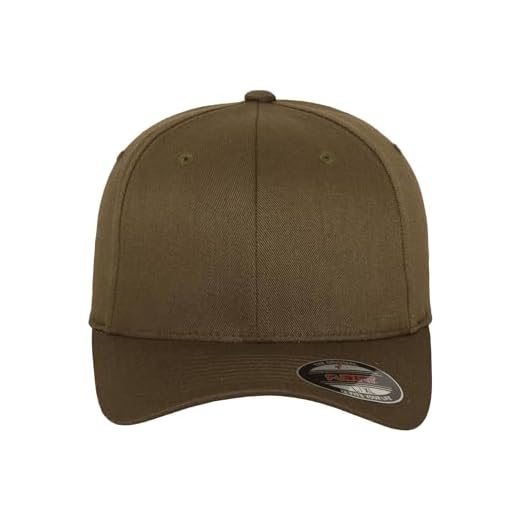 Flexfit Unisex Wooly Combed Baseballkappe, olive, XL/XXL
