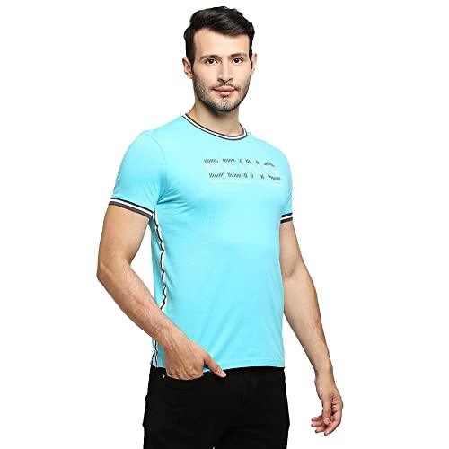 Image of Being Human Scuba Blue Regular Fit Round Neck Men's T-Shirt Clothing