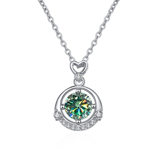 Bijoux femme maman anti-ternissement, collier moissanite 1 carat éclat durable