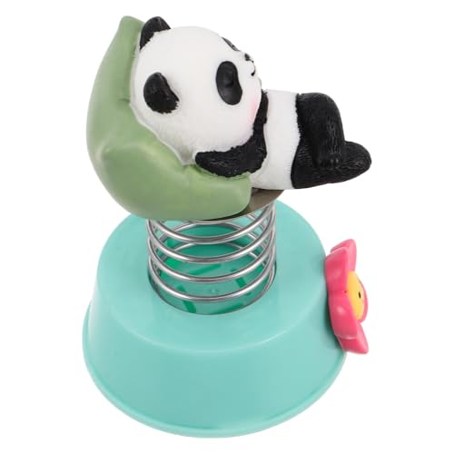 TOKIDNY Adorno de Coche Panda con Muñeco Oscilante Reclinable Figura Decorativa Compacta y Duradera para Tablero Accesorio Único y Encantador para Interior de Auto y Oficina