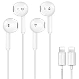 [Apple MFi Certified] Lightning Connector Headphone Wired Headset Built-in Microphone & Volume Control,Compatible with iPhone 12/11/11 Pro/X/XS Max/XR/8 Plus/7 Plus Support All iOS Systems