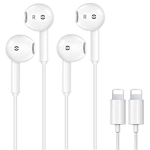 [Apple MFi Certified] Lightning Connector Headphone Wired Headset Built-in Microphone & Volume Control,Compatible with iPhone 12 11 11 Pro X XS Max XR 8 Plus 7 Plus Support All iOS Systems
