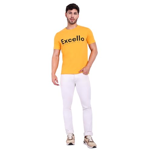 Image of EXCELLO Men's 100% Pure Cotton T-Shirt || Super Soft, Breathable, Premium Material.