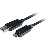 Comprehensive Pro AV/IT USB 10G (3.2 Gen 2) A Male to C Male AOC Active Plenum Cable 50ft - 50 ft Fiber Optic Data Transfer Cable for Webcam, PTZ Camera, USB Hub, Keyboard/Mouse, Microphone, External